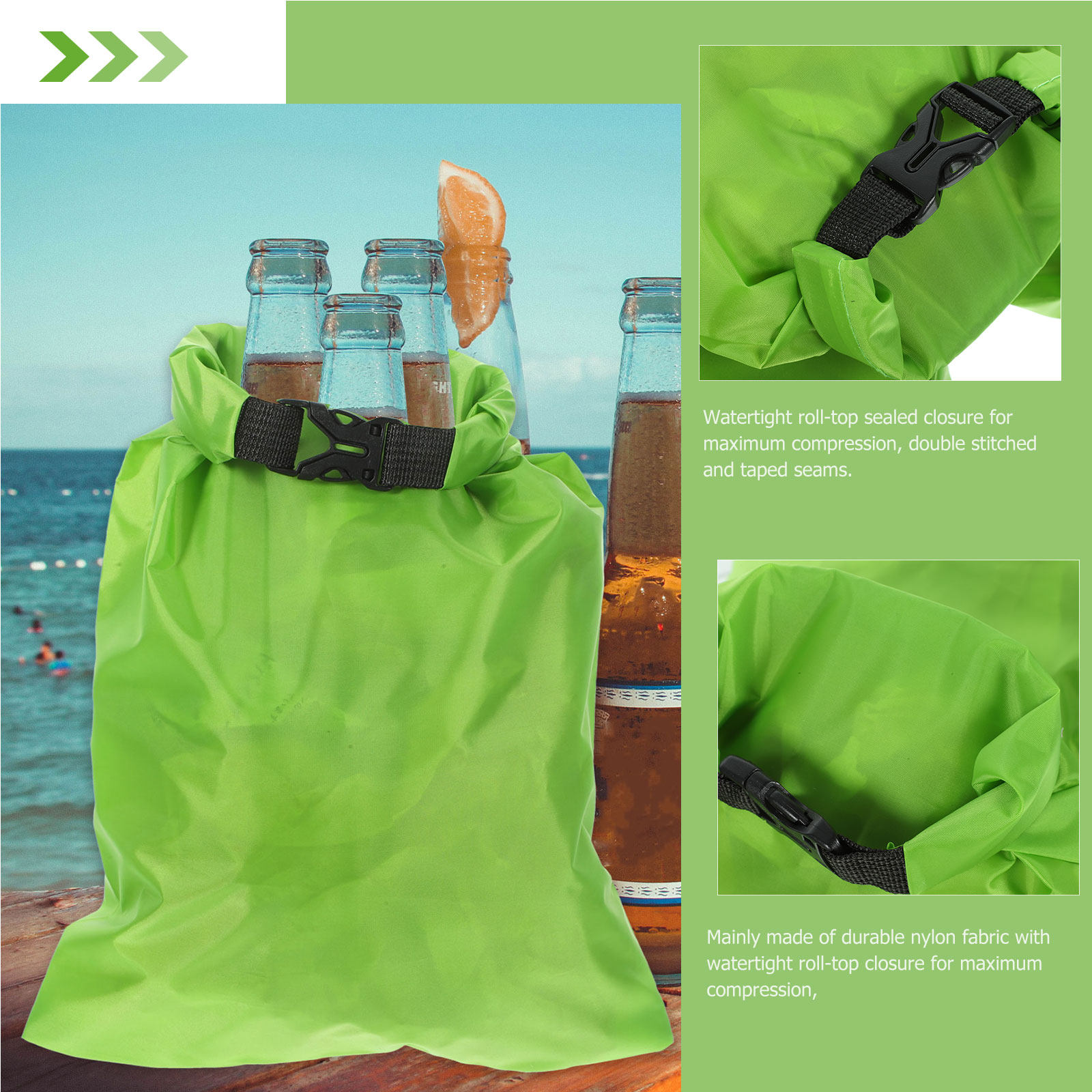 3 шт. водонепроницаемых сумок  – обзор и цена Fishing Kayak Storage Bag