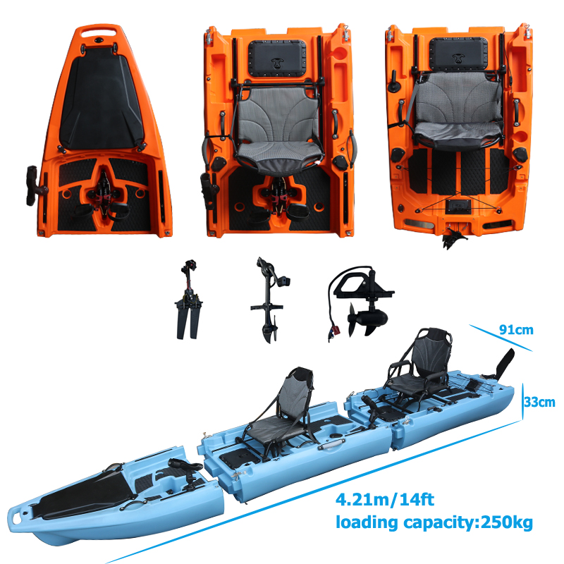 14-футовый двухместный разборн – обзор и цена Fishing Kayak Sit On Top