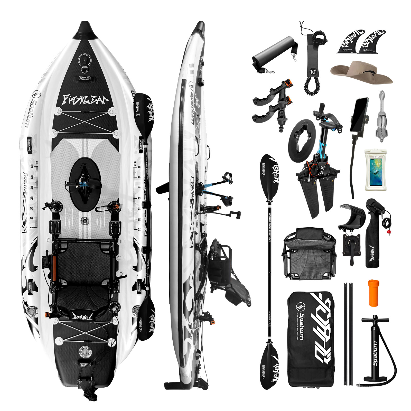 Надувной рыболовный каяк Spati – обзор и цена Fishing Kayak Pedal Drive